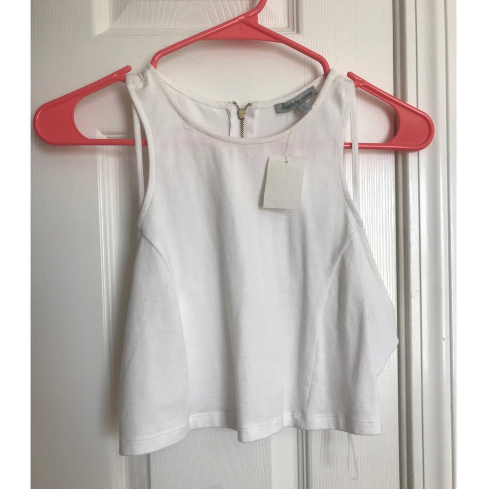 White Crop top